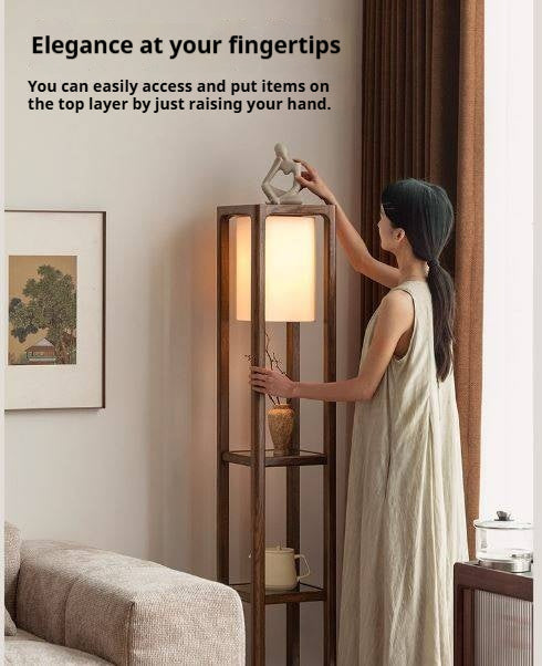 Oak Solid Wood Storage Rack