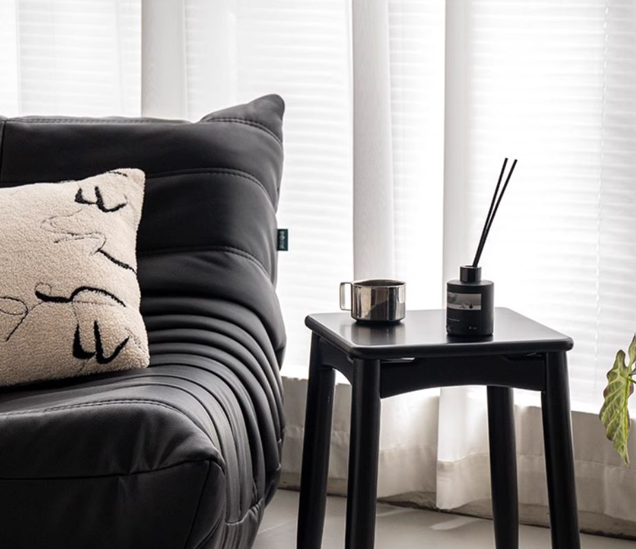 Solid Rubberwood Square Stools