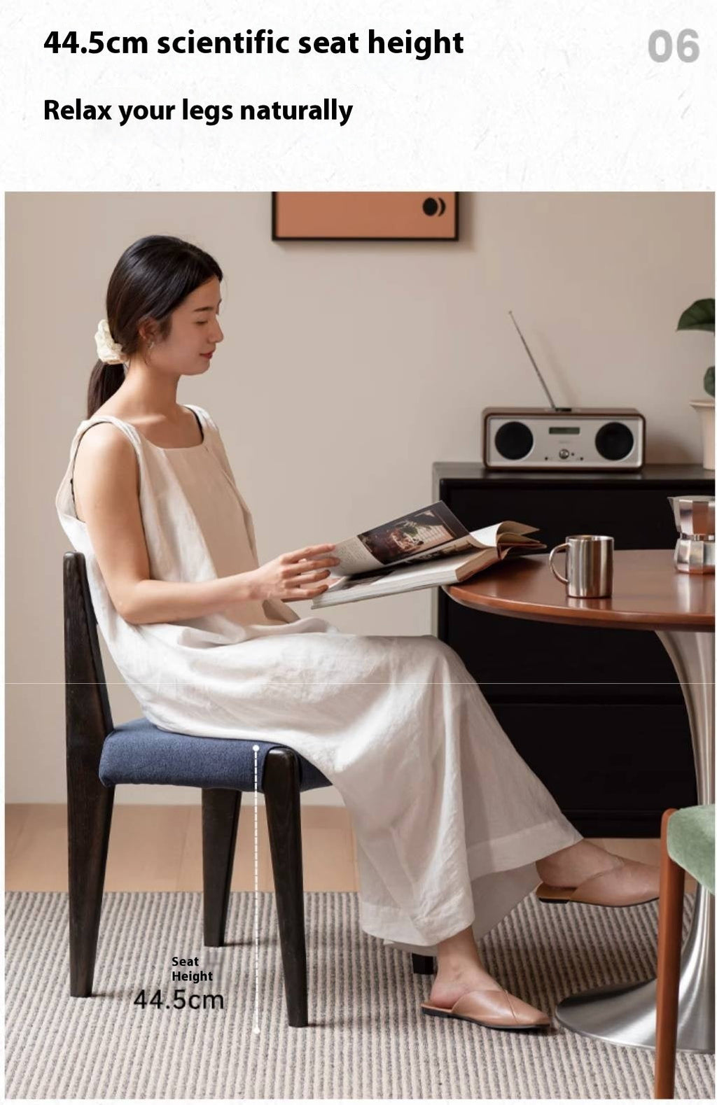 pcs 4 set Poplar Solid Wood Medieval Style Dining Chair