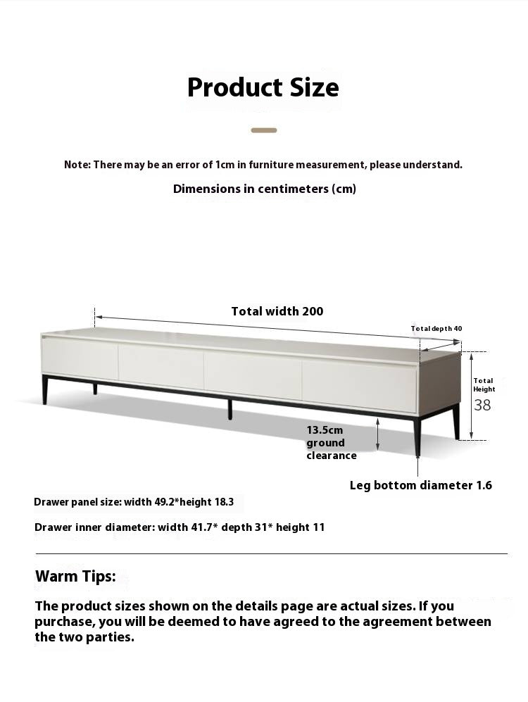 Poplar Solid Wood Cream Style TV Cabinet