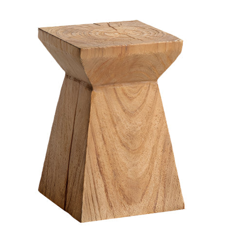 Pine Solid Wabi Sabi Style Side Table