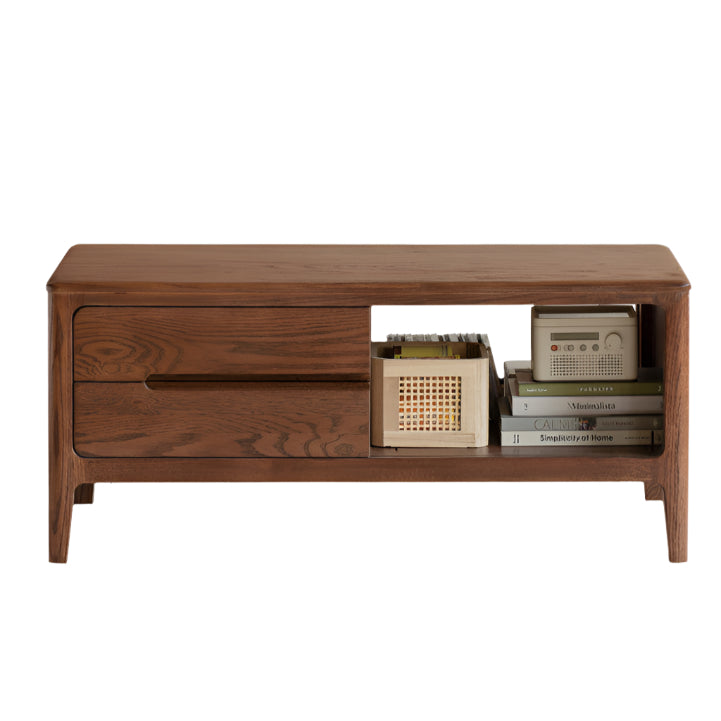 Solid Rubberwood, Oak Solid Wood Nordic Coffee Table