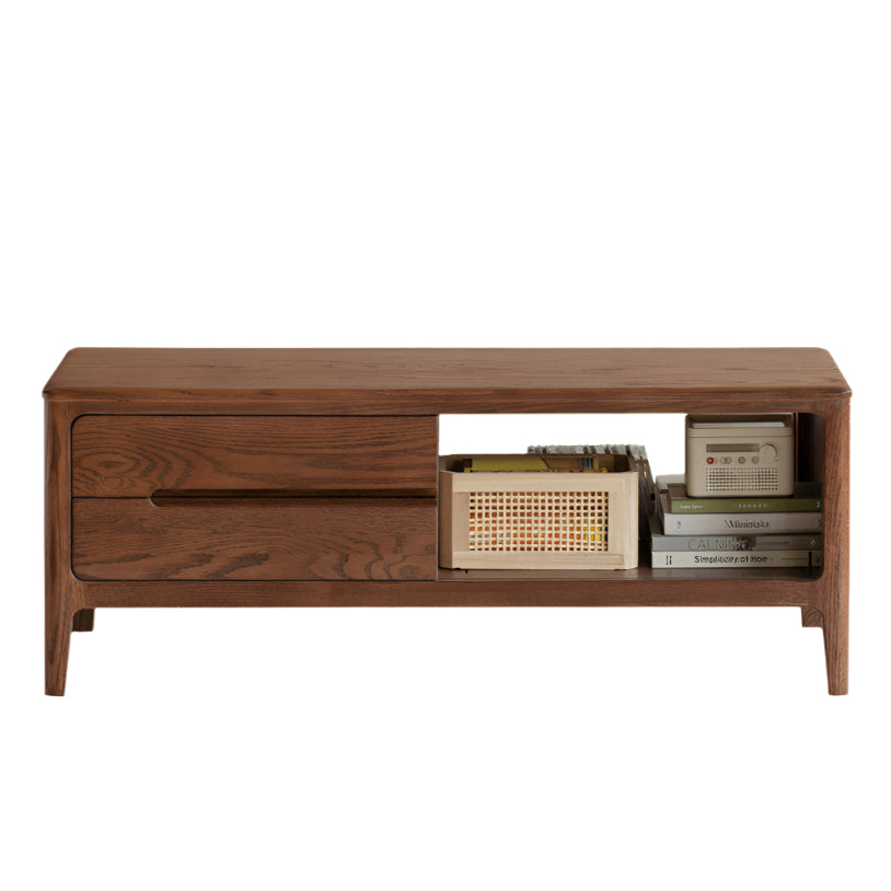 Solid Rubberwood, Oak Solid Wood Nordic Coffee Table