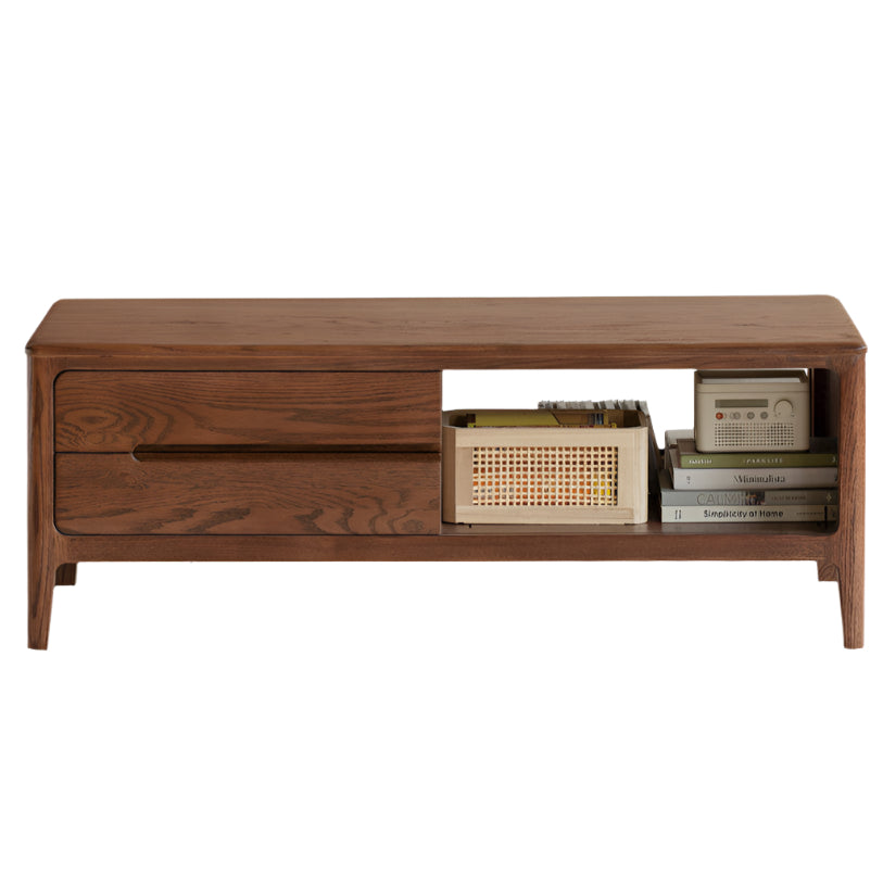 Solid Rubberwood, Oak Solid Wood Nordic Coffee Table