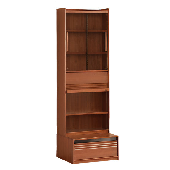 Poplar Solid Wood Antique Style Bookshelf Combination