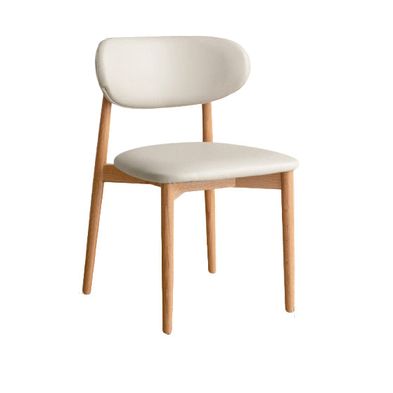 Set 4 pcs Ash Solid Wood Modern Soft Dining Chair