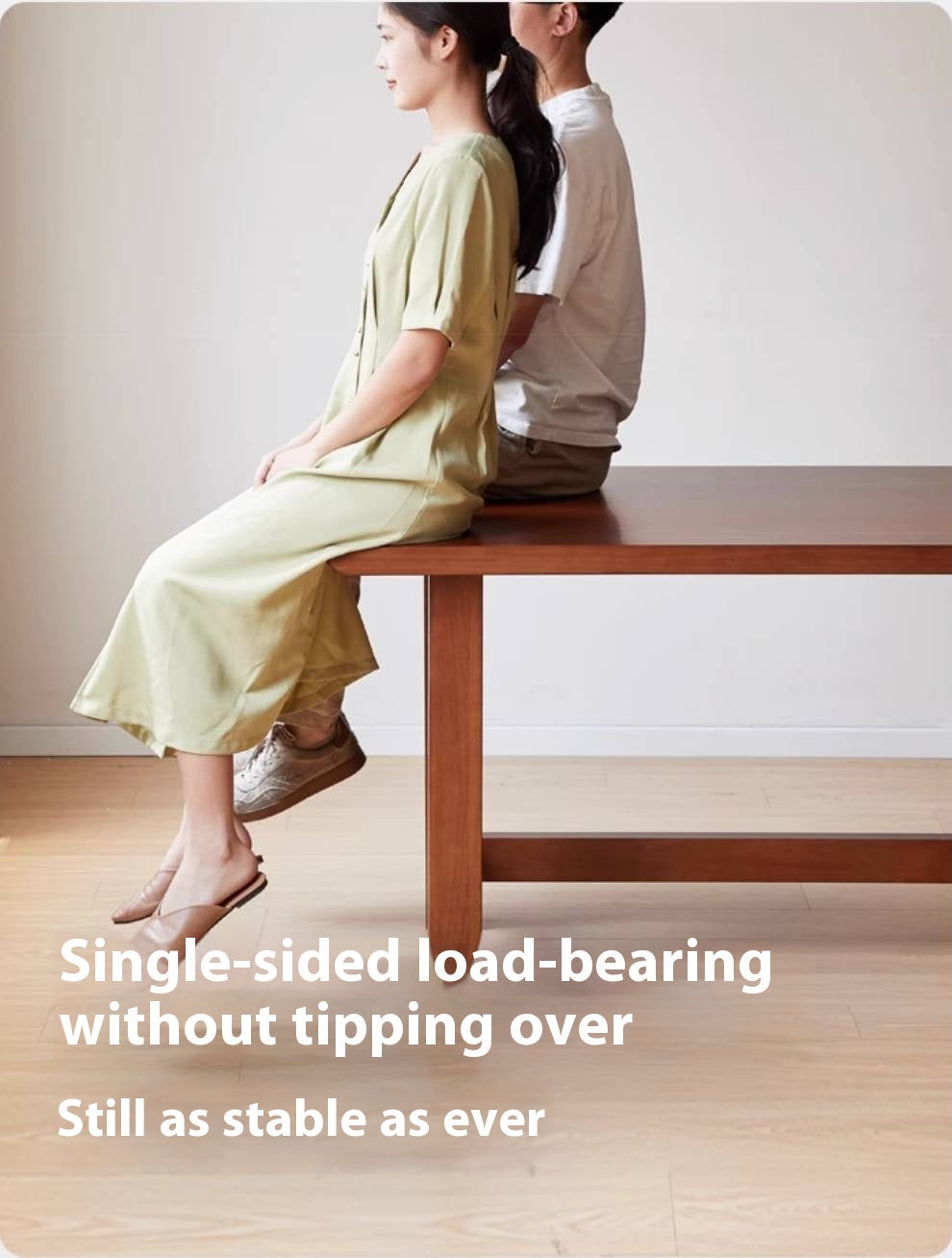 Poplar Solid Wood Mid Ancient Style Dining Table