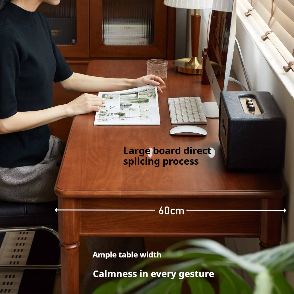 Pine Solid Wood Desk With Ancient Style