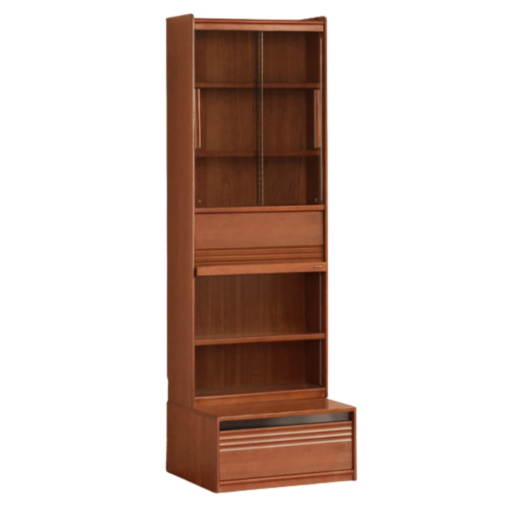 Poplar Solid Wood Combination Bookshelf Antique Style