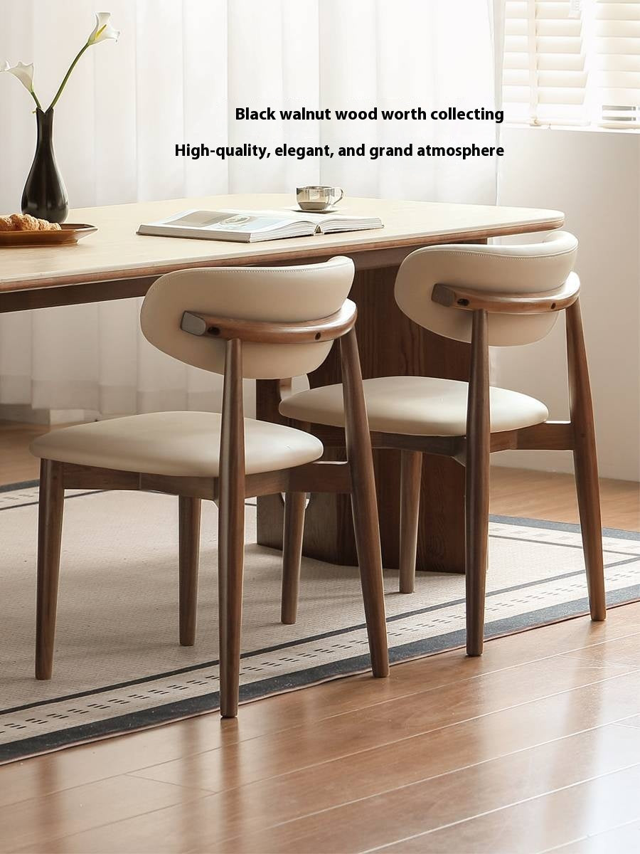 Set 4 pcs Black Walnut, Ash, Oak Solid Wood Dining Chair