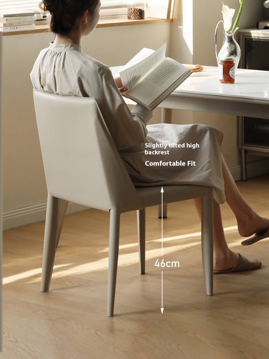 Set pcs 4 Leather Soft Nordic Style Dining Chair