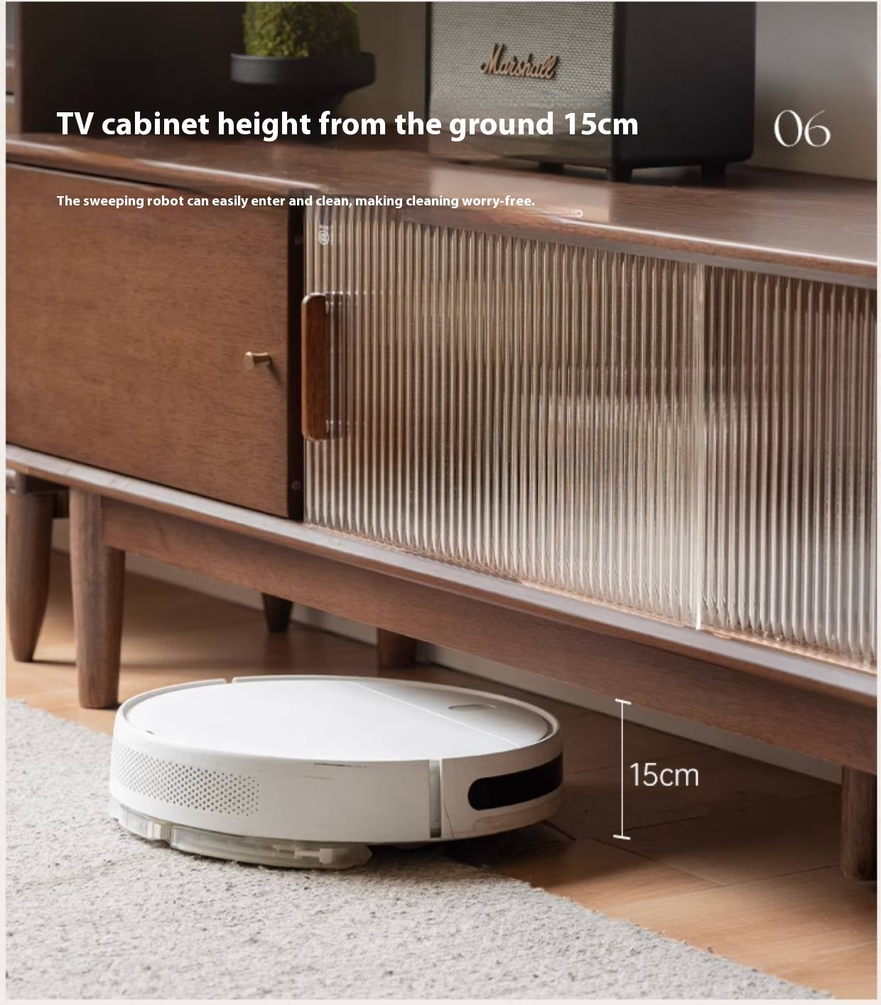 Teak Solid Wood Modern TV Stand