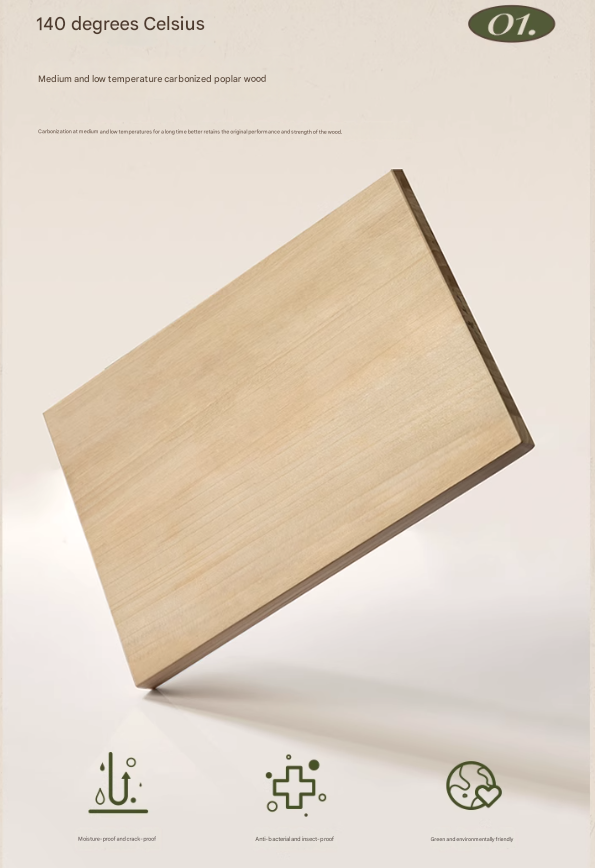 Poplar Solid Wood  American Retro Double Door Wardrobe.