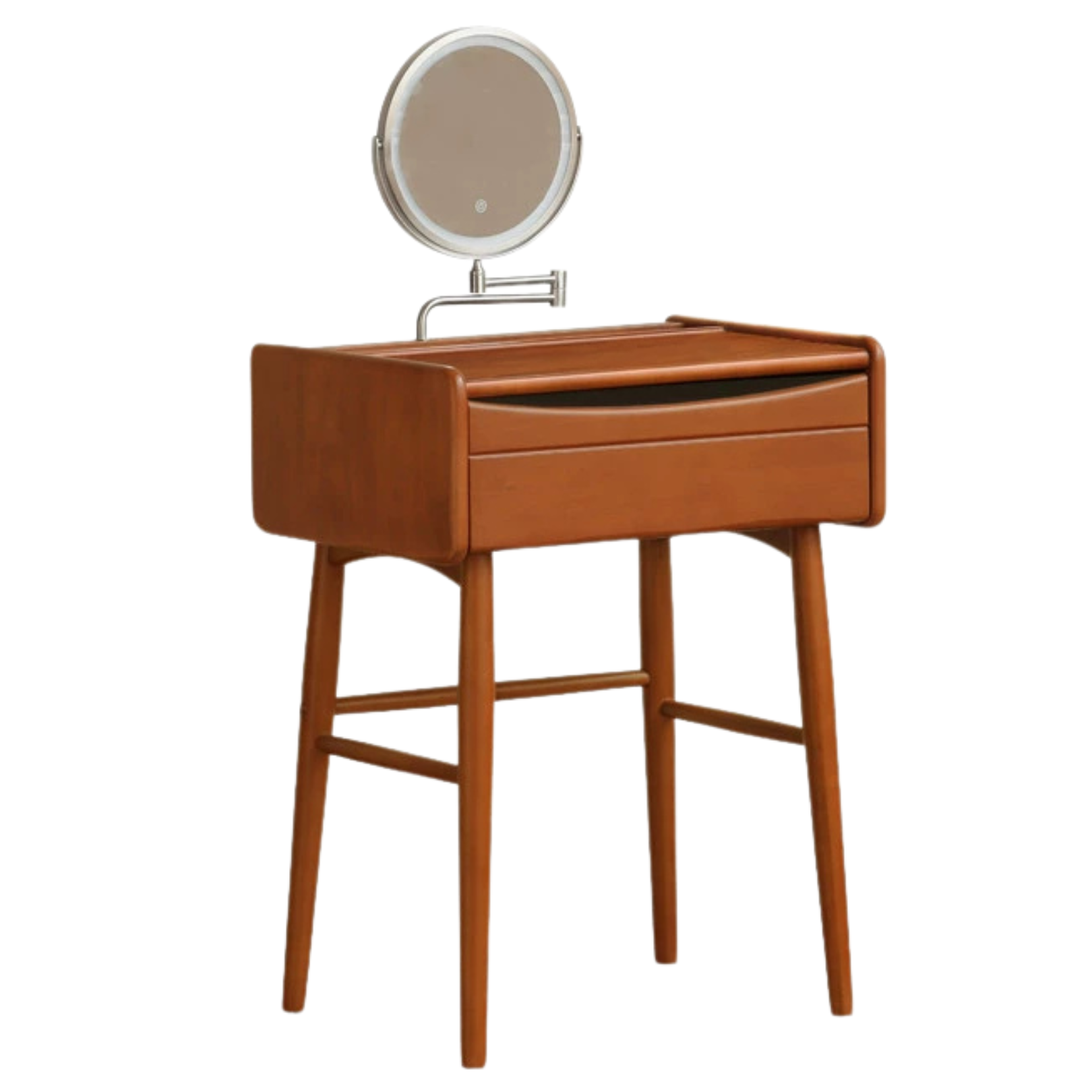 Poplar Solid Wood Multi Functional Retro Dressing Table