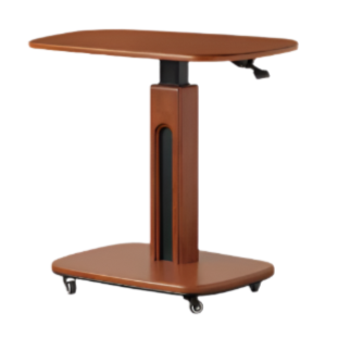 Poplar Solid Wood Lifting Medieval Style Side Table