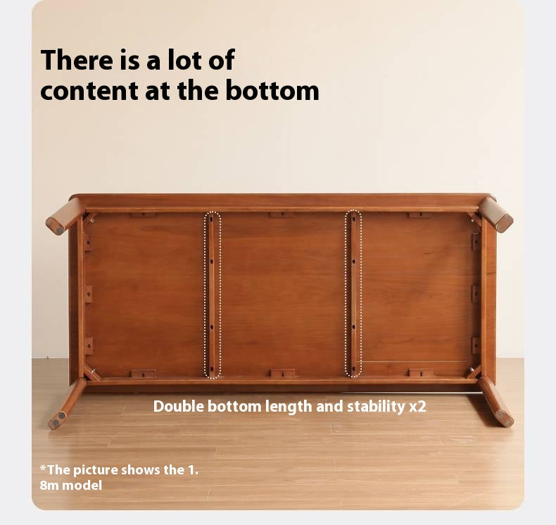 Poplar Solid Wood Antique Style Dining Table