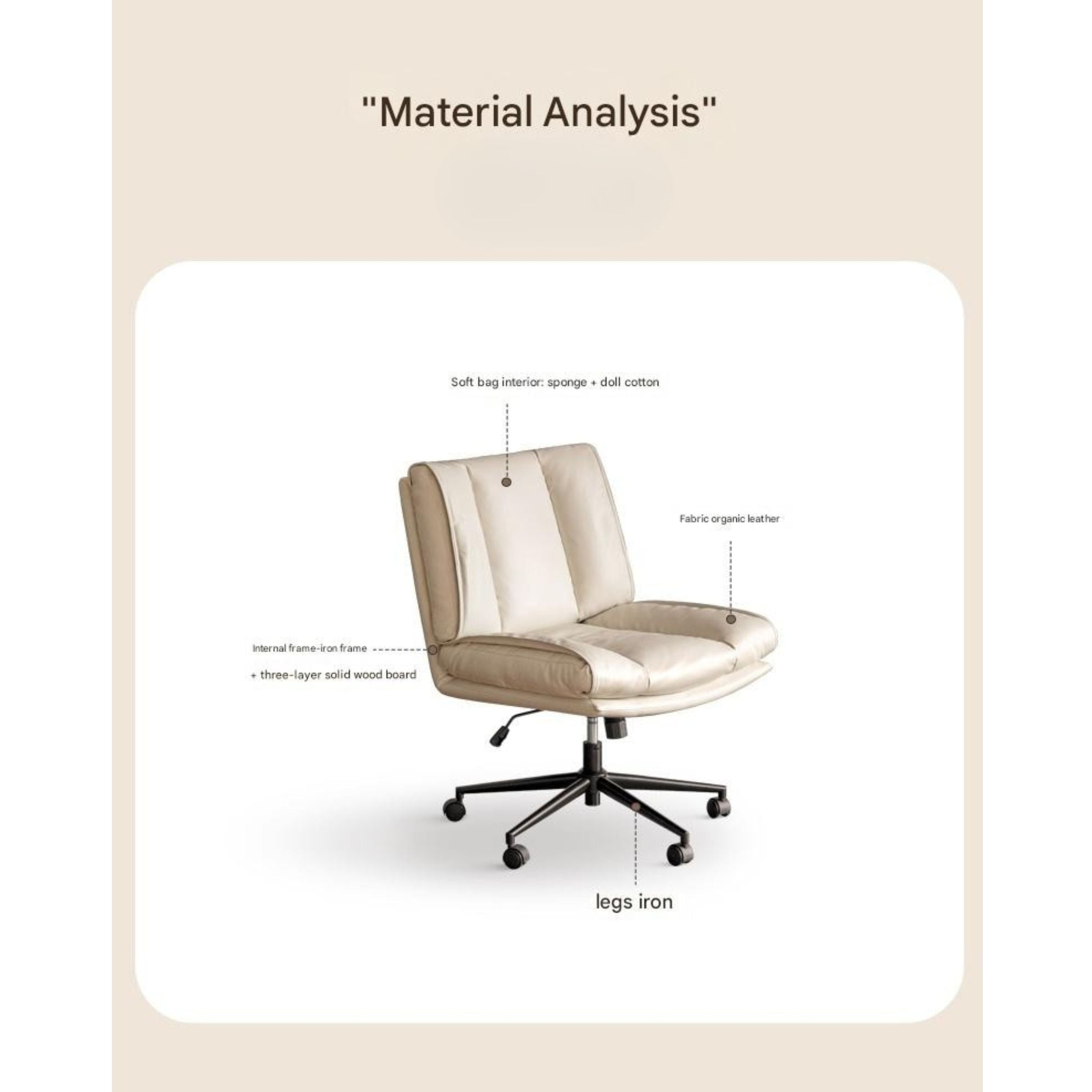 Organic Leather Computer Chair