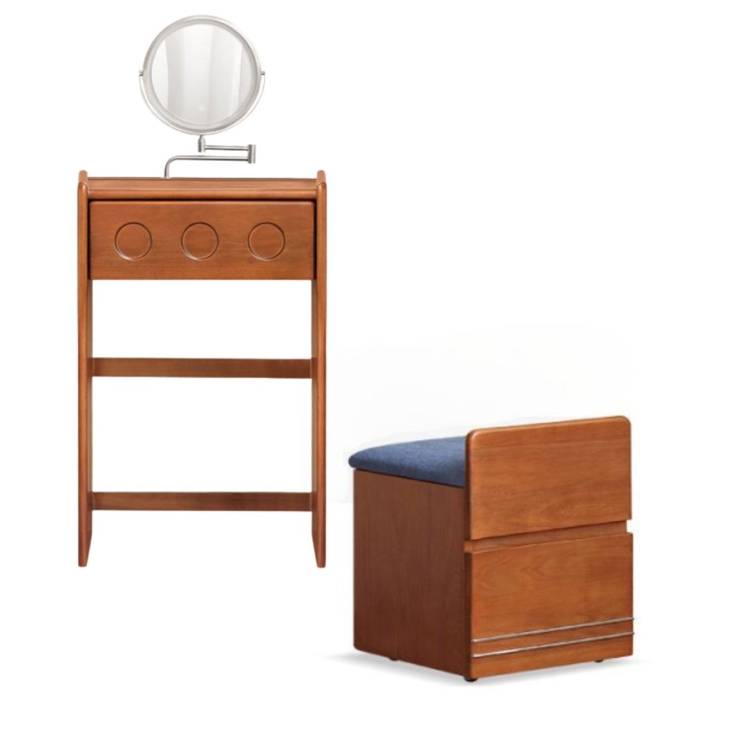 Poplar Solid Wood Classic Vintage Makeup Table