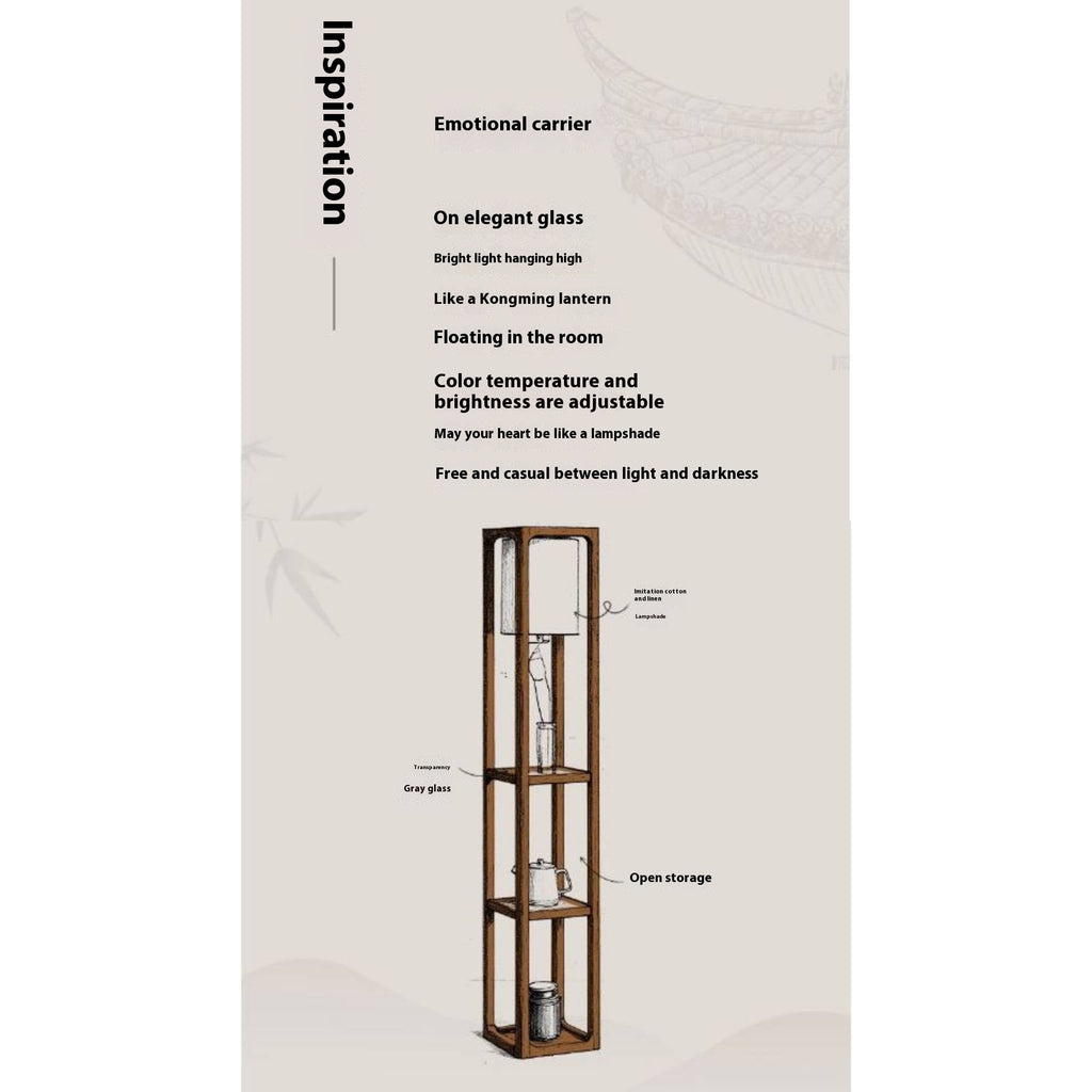 Oak Solid Wood Storage Rack