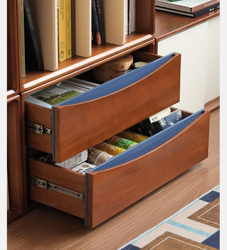 Poplar Solid Wood Ancient Style TV Stand Combination.