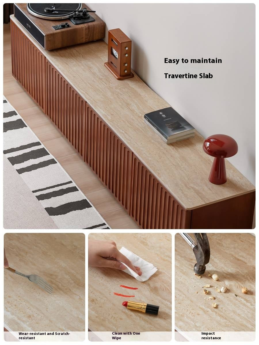 Poplar Solid Wood Antique Style TV Stand