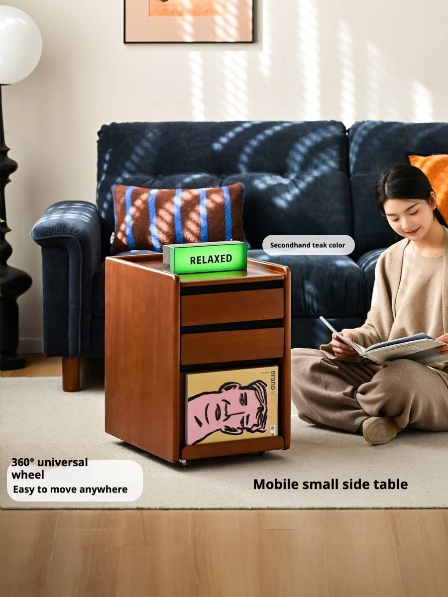 Oak Solid Wood Simple Style Nightstand