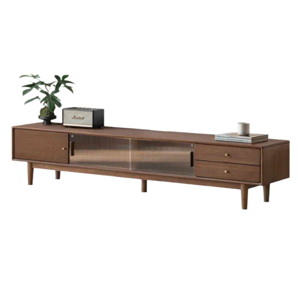 Teak Solid Wood Modern TV Stand