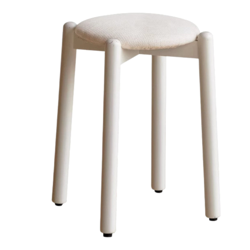 Solid Rubberwood Modern Stacking Stool