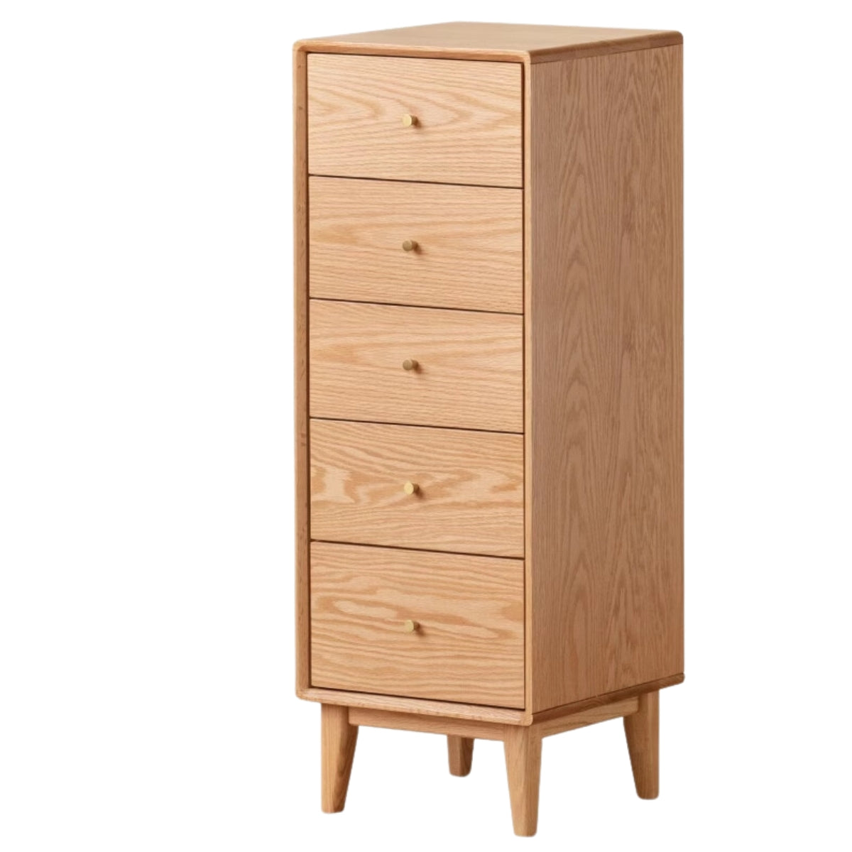 Oak Solid Wood Side Cabinet, Multi-Functional Storage-USA