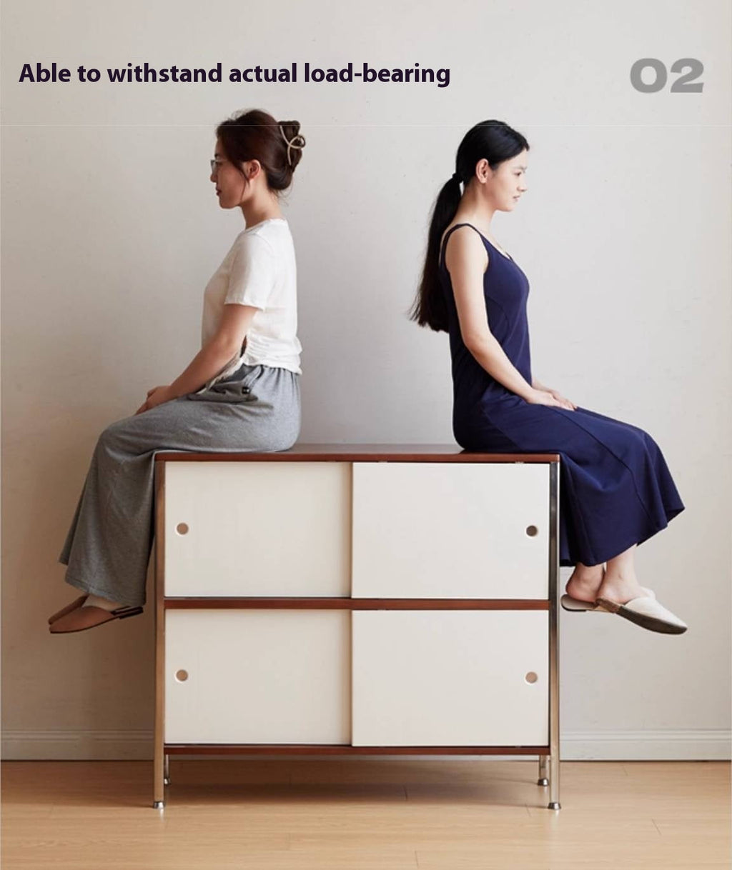 Poplar Solid Wood Bauhaus Style Bookcases Combination