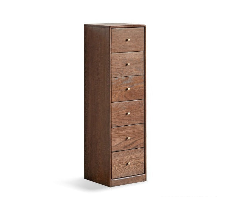 Oak Solid Wood Side Cabinet, Multi-Functional Storage-USA