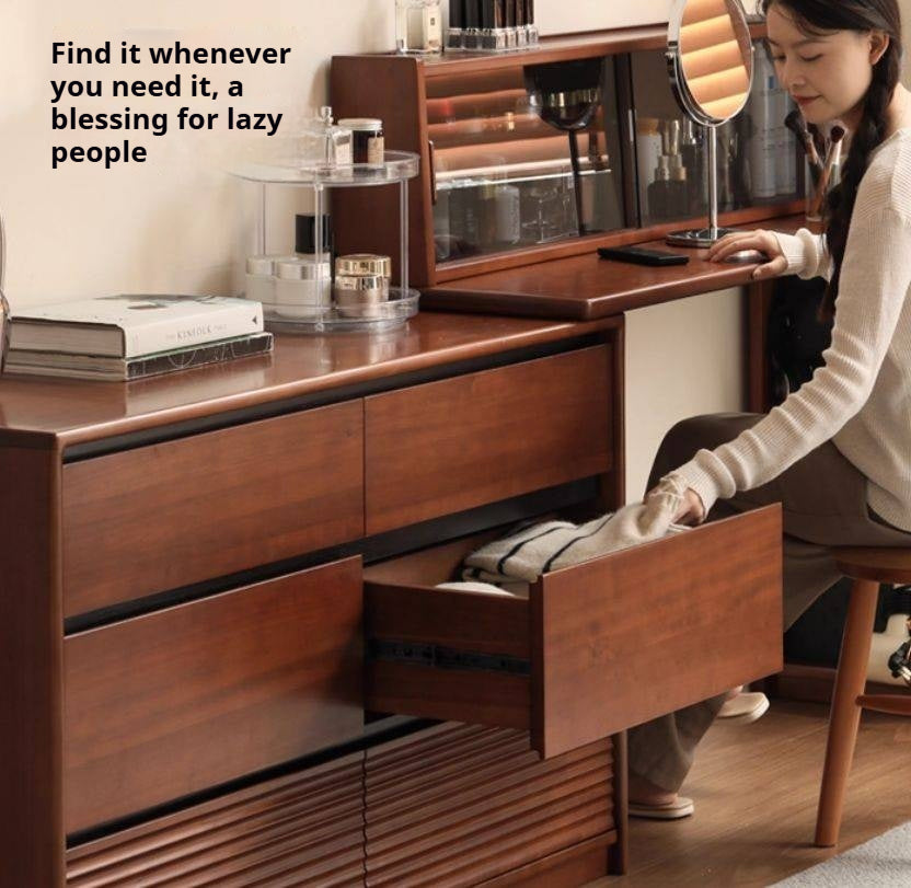 Pine Solid Wood Makeup Desk