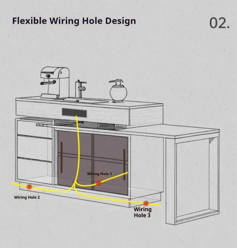 Poplar Solid Wood Island Dining Table Rotatable