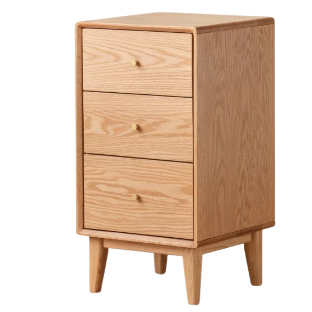 Oak Solid Wood Side Cabinet, Multi-Functional Storage-USA