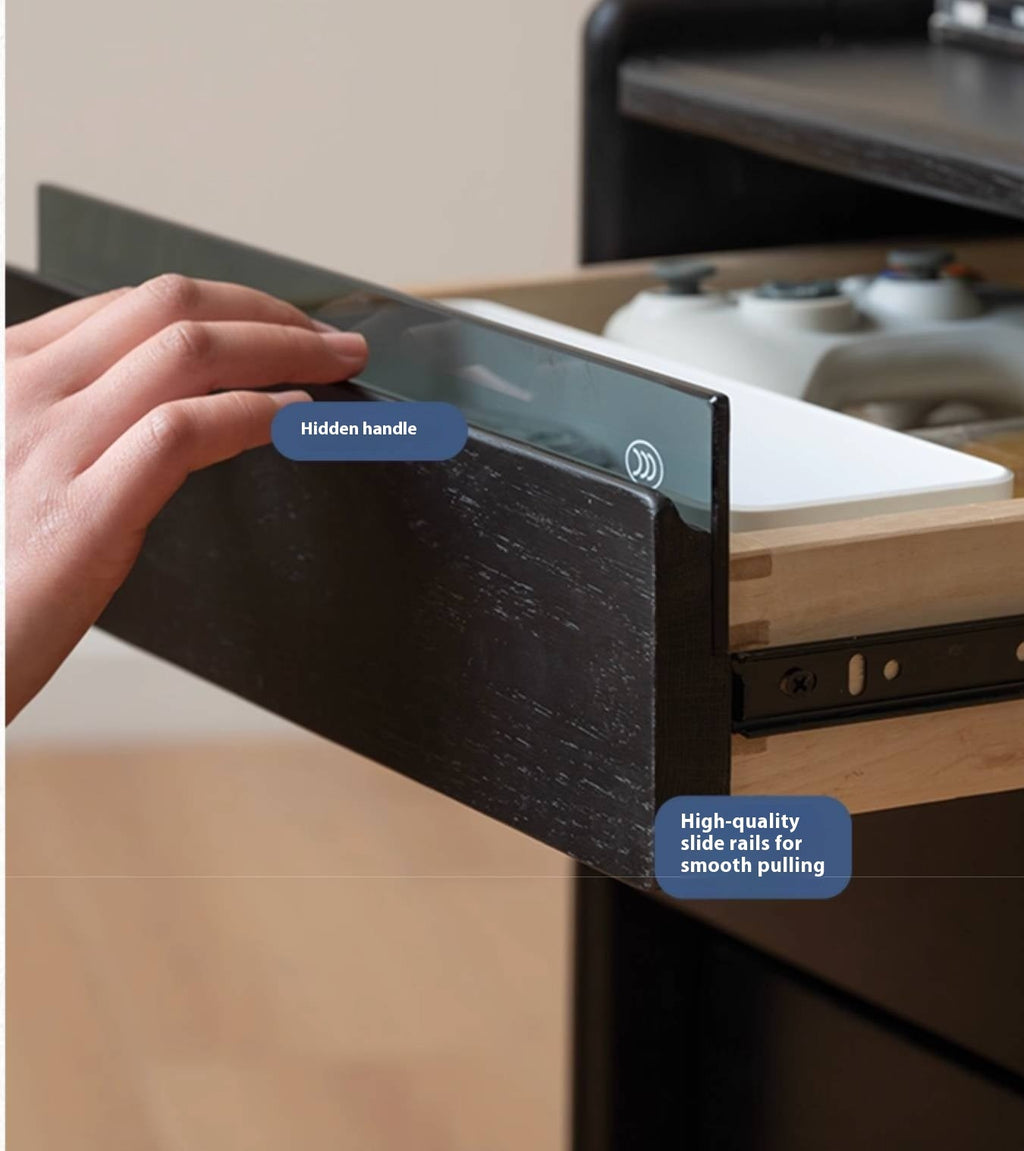 Oak Solid Wood Simple Style Nightstand