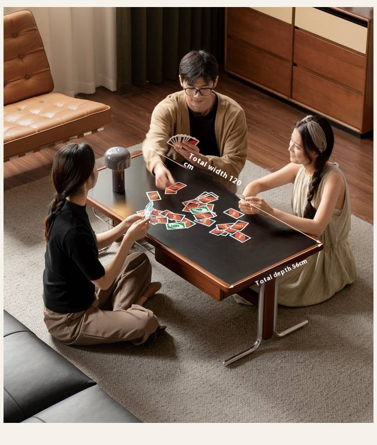 Poplar Solid Wood Middle Ages Rock Plate Coffee Table