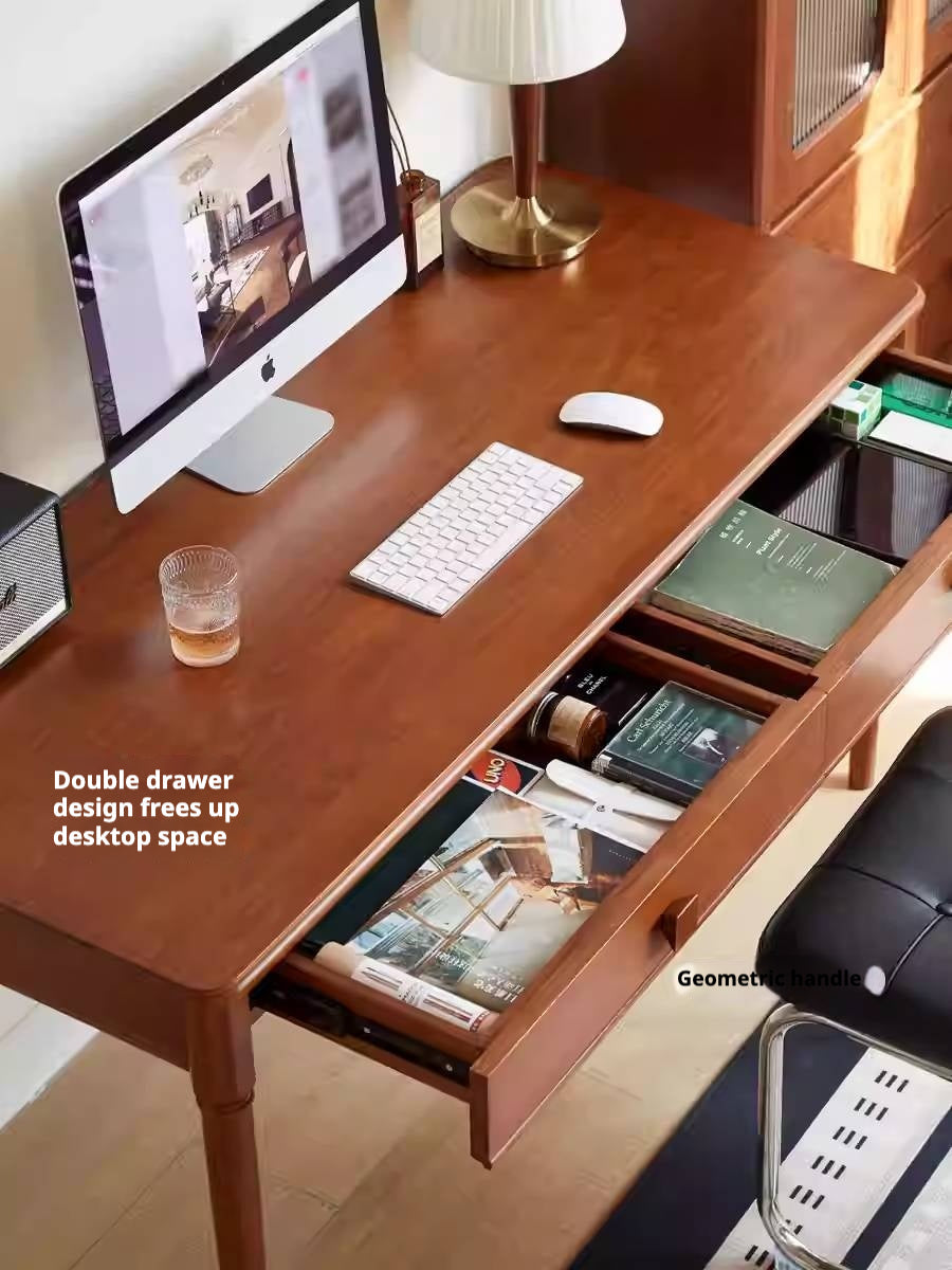 Tulip Tree Solid Wood Medieval Style Desk