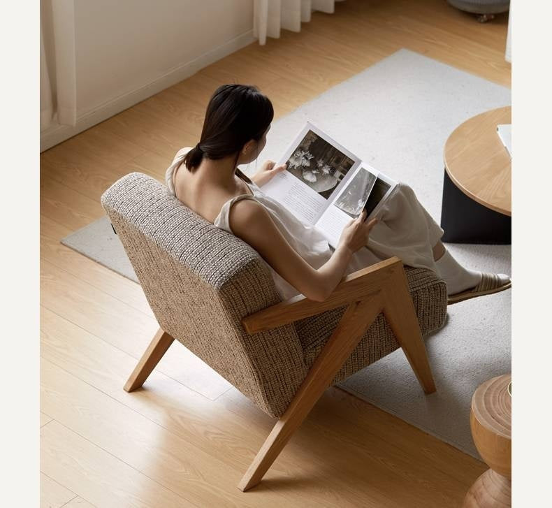 Oak Solid Wood Sofa Chair