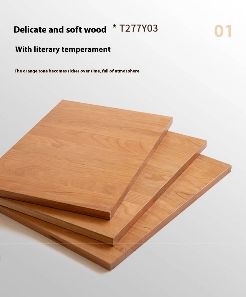 Poplar, Cherry Solid Wood Antique Style Bookshelf