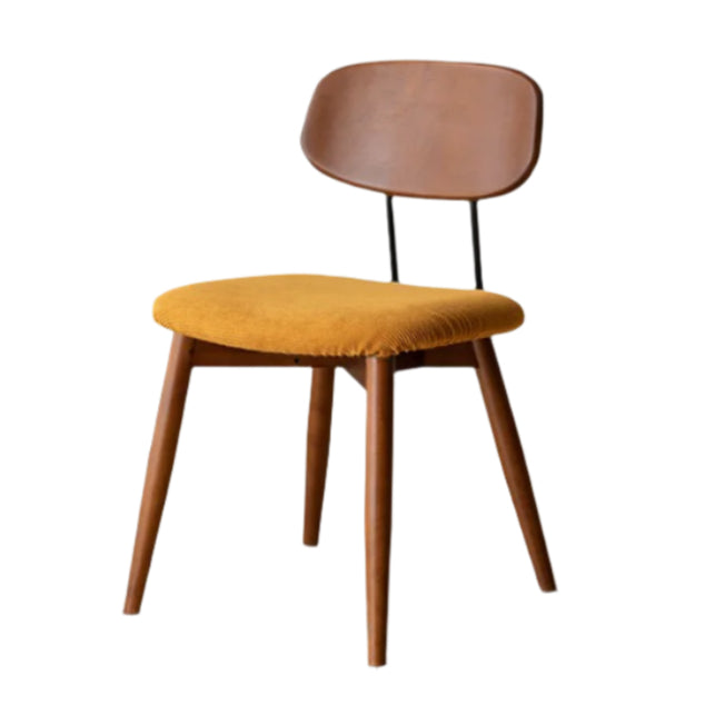 Set pcs 4 Beech, Cherry Solid Wood Medieval Style Soft Retro Dining Chair