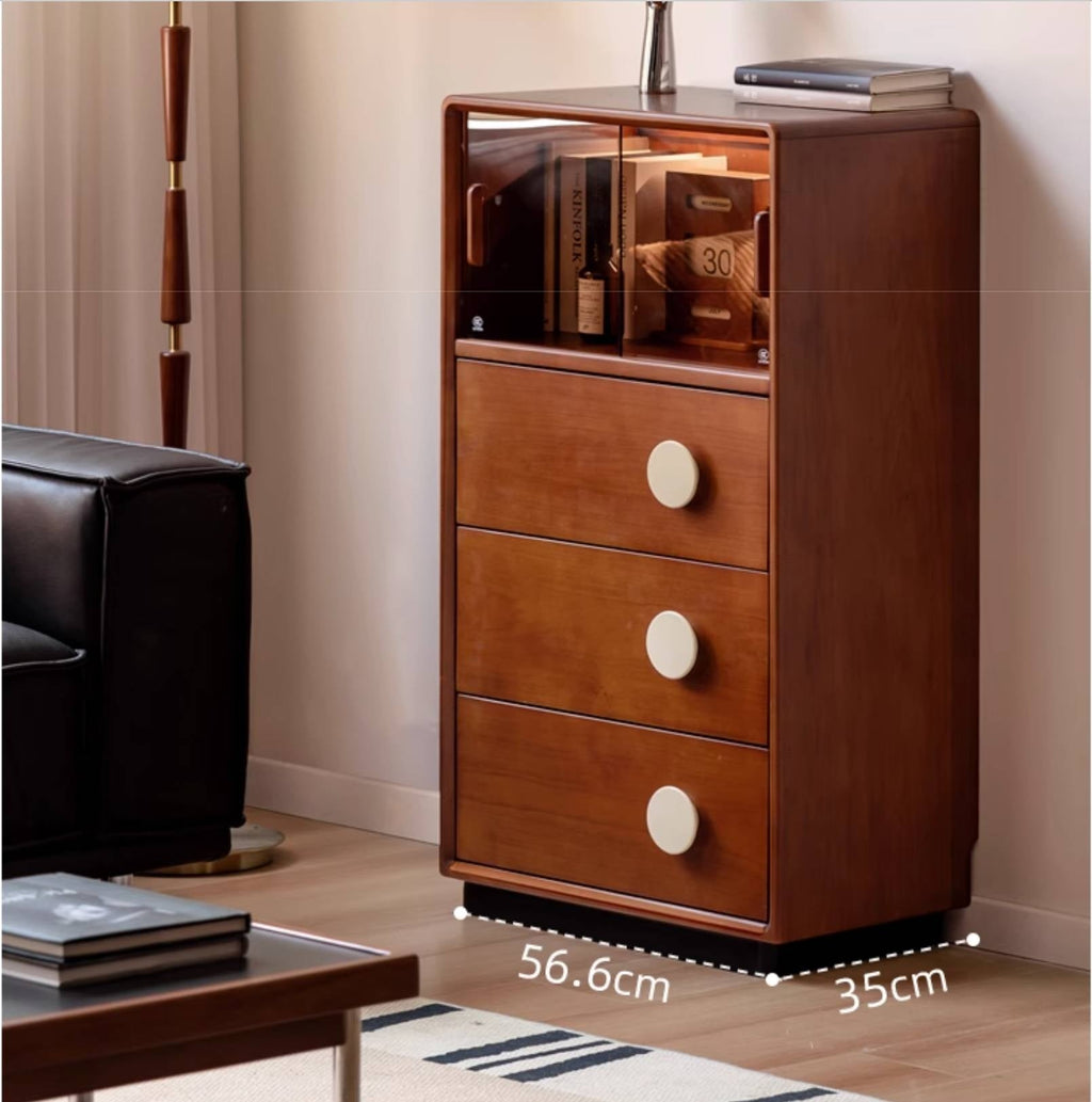 Poplar Solid Wood Middle Ages Side Cabinet