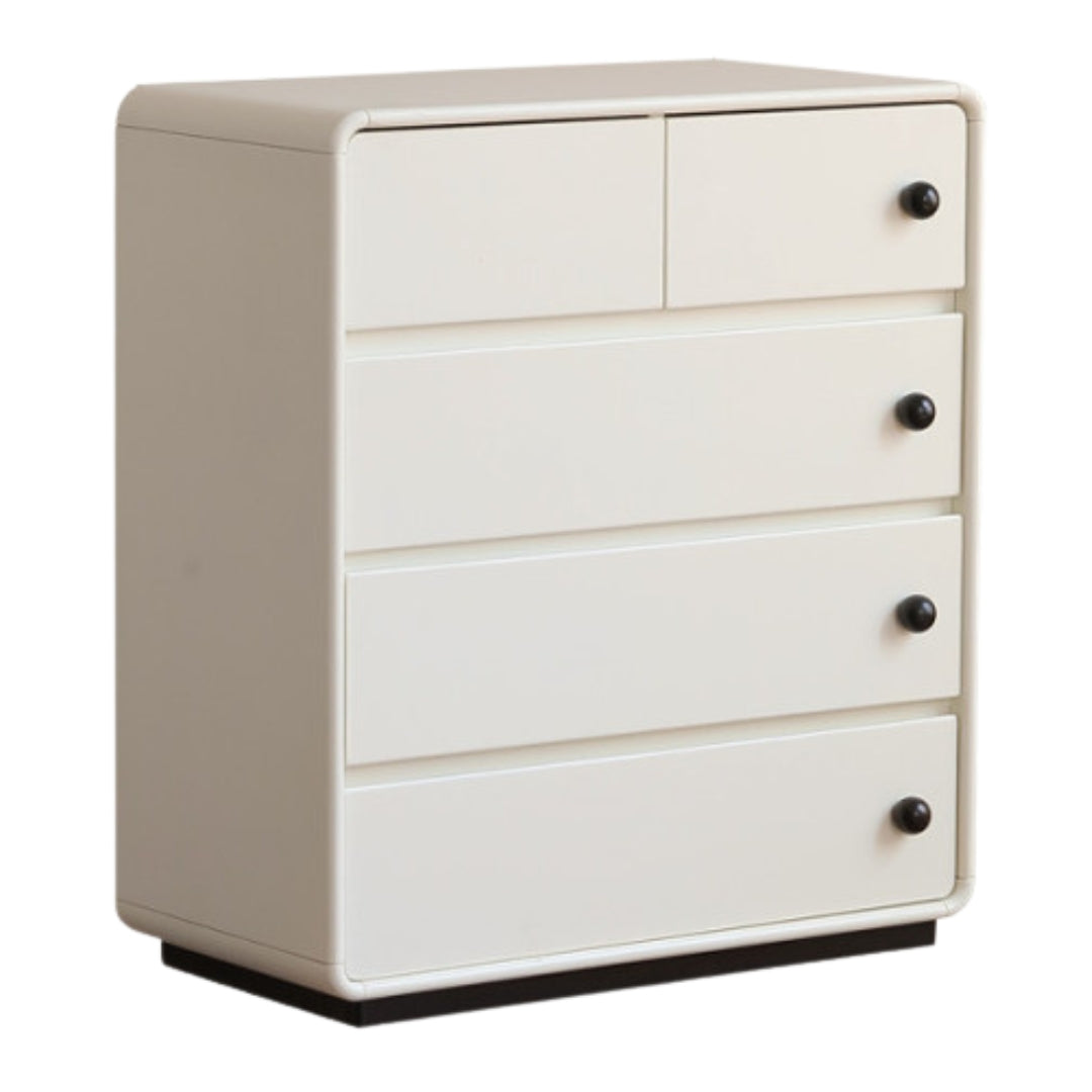 Solid Rubberwood Modern Drawer Chest