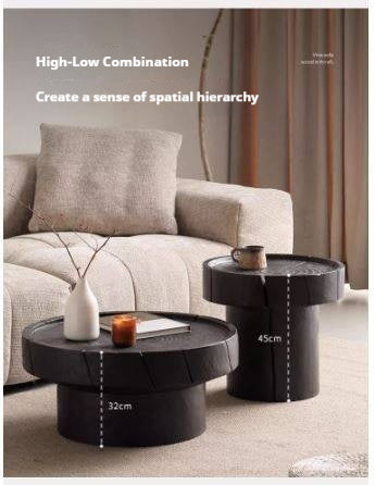 Pine Solid Wood Wabi-Sabi Style Coffee Table