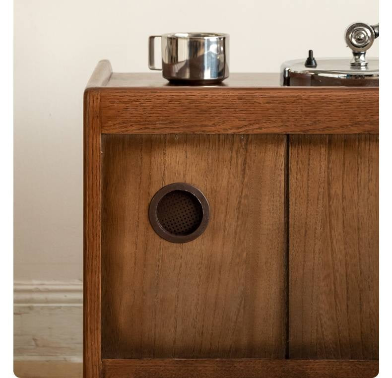 Rubberwood, Oak Solid Wood Simple Modern Style Nightstand