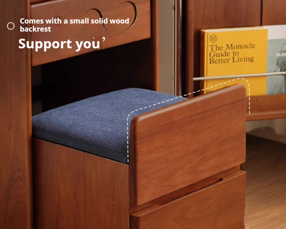 Poplar Solid Wood Classic Vintage Makeup Table