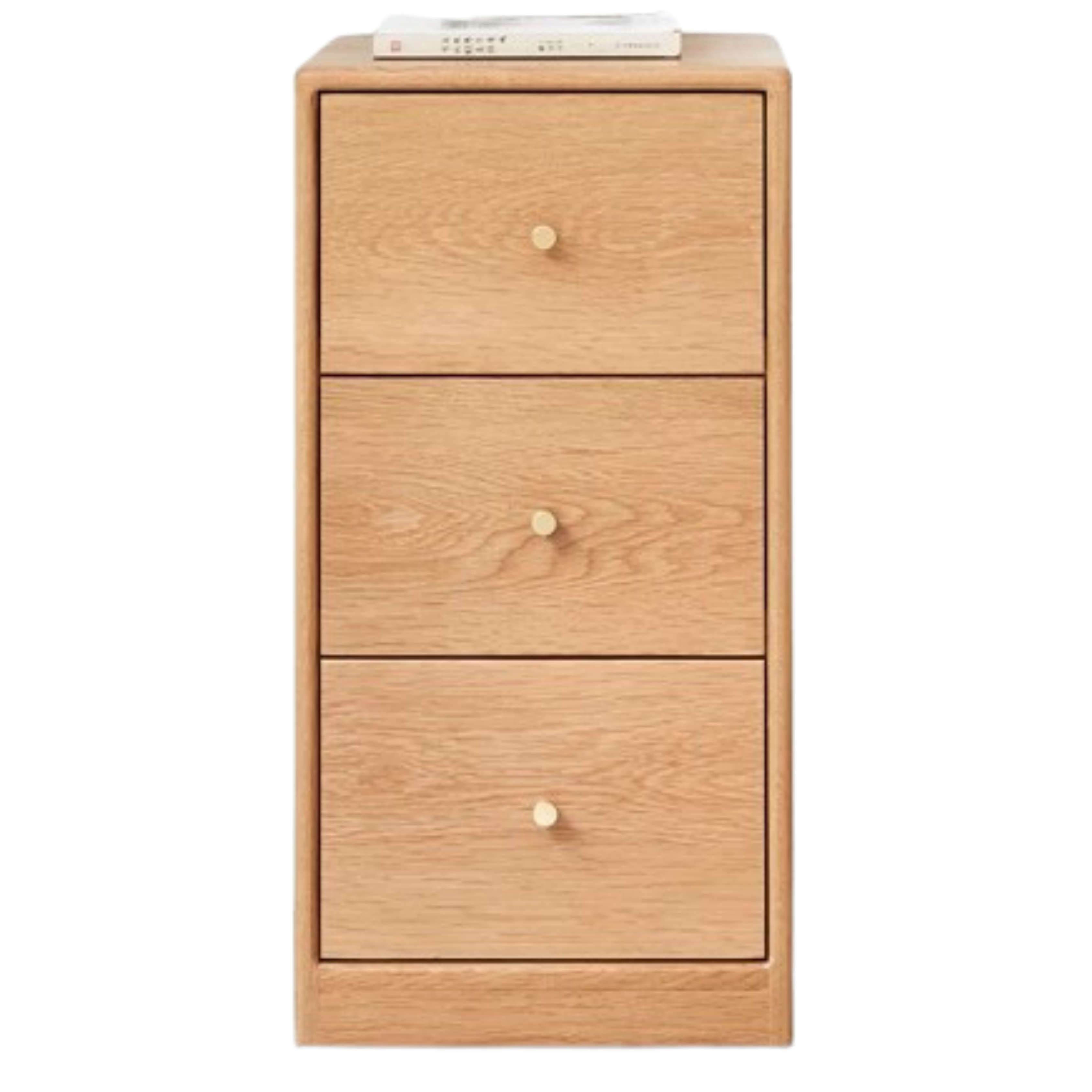 Oak Solid Wood Side Cabinet, Multi-Functional Storage-USA