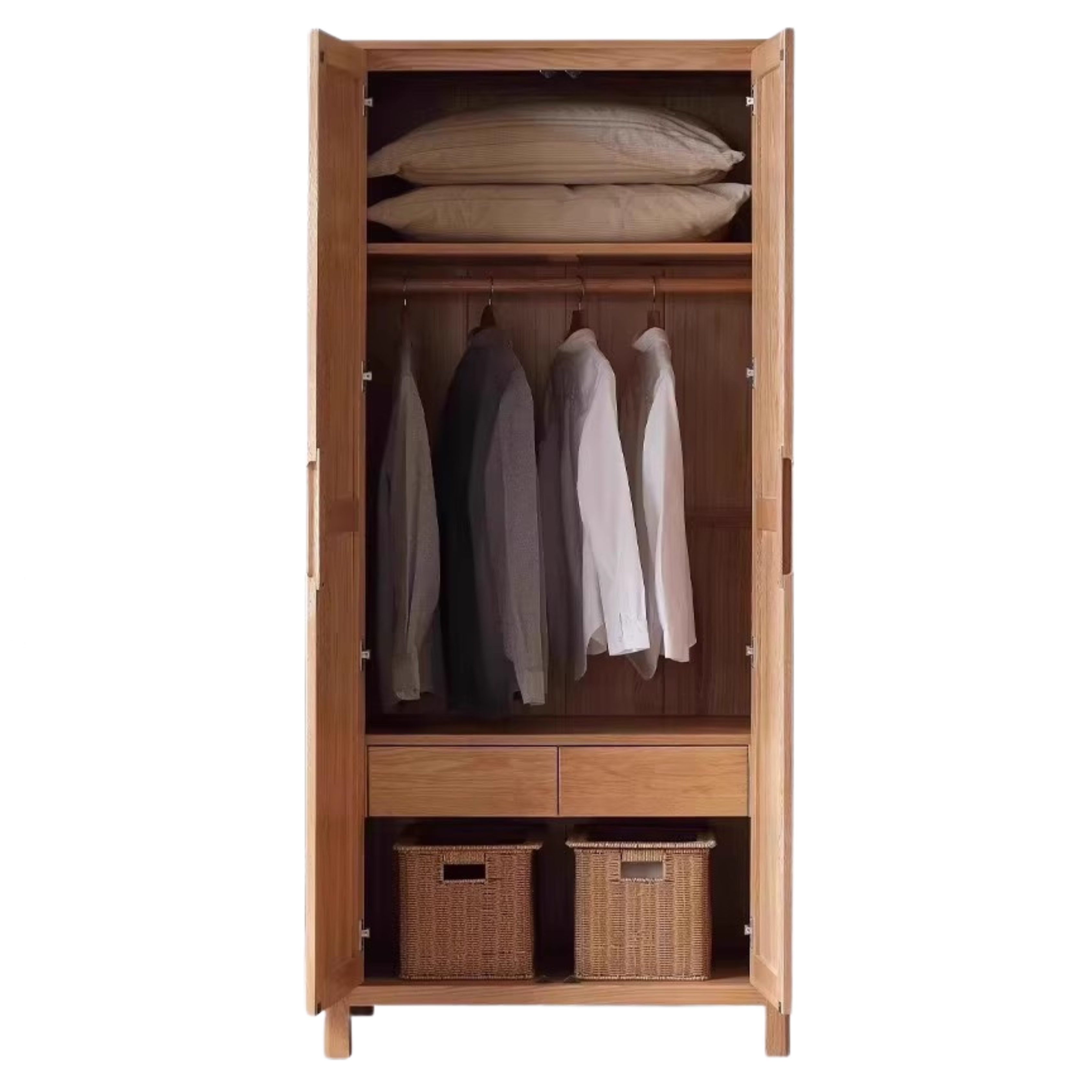 Oak solid wood Wardrobe-USA.