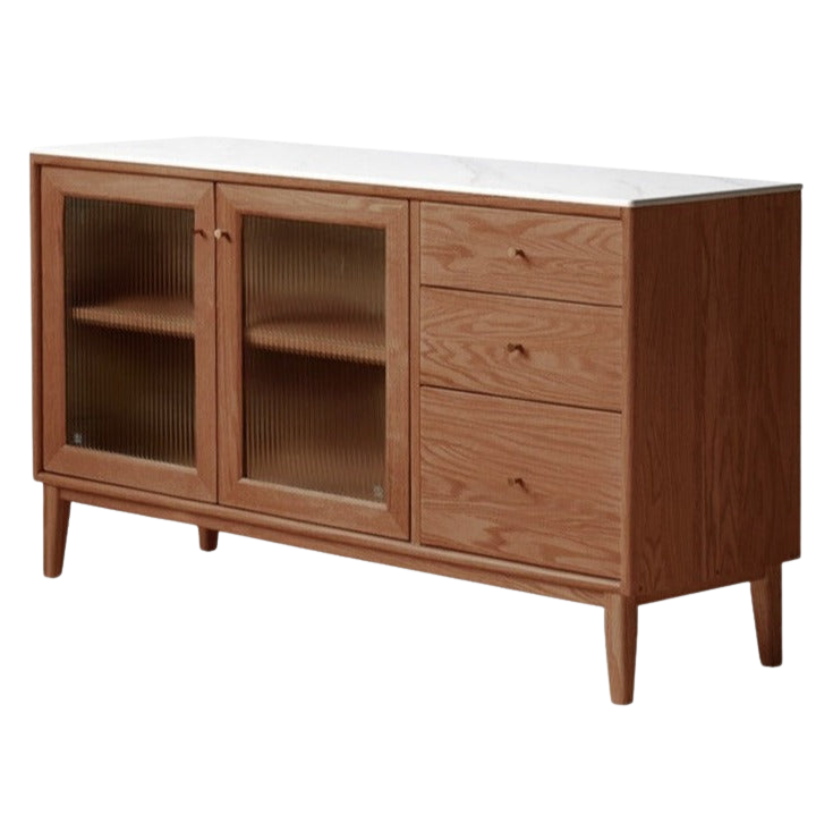 Oak Solid Wood Rock Board Modern Sideboard