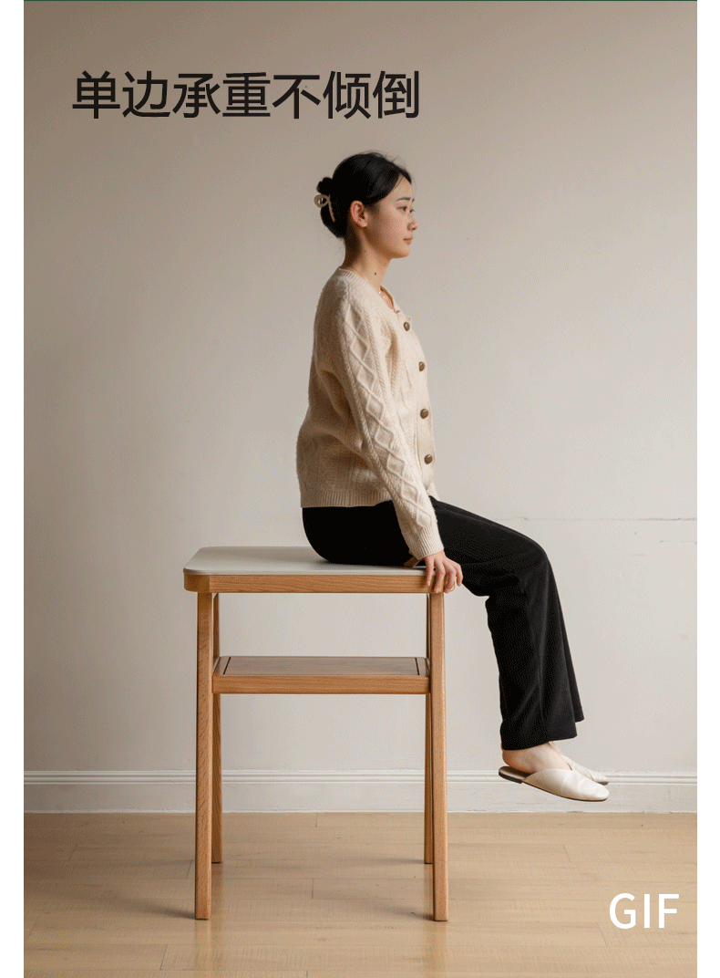 Oak Solid Wood Restaurant Rock Board Dining Table