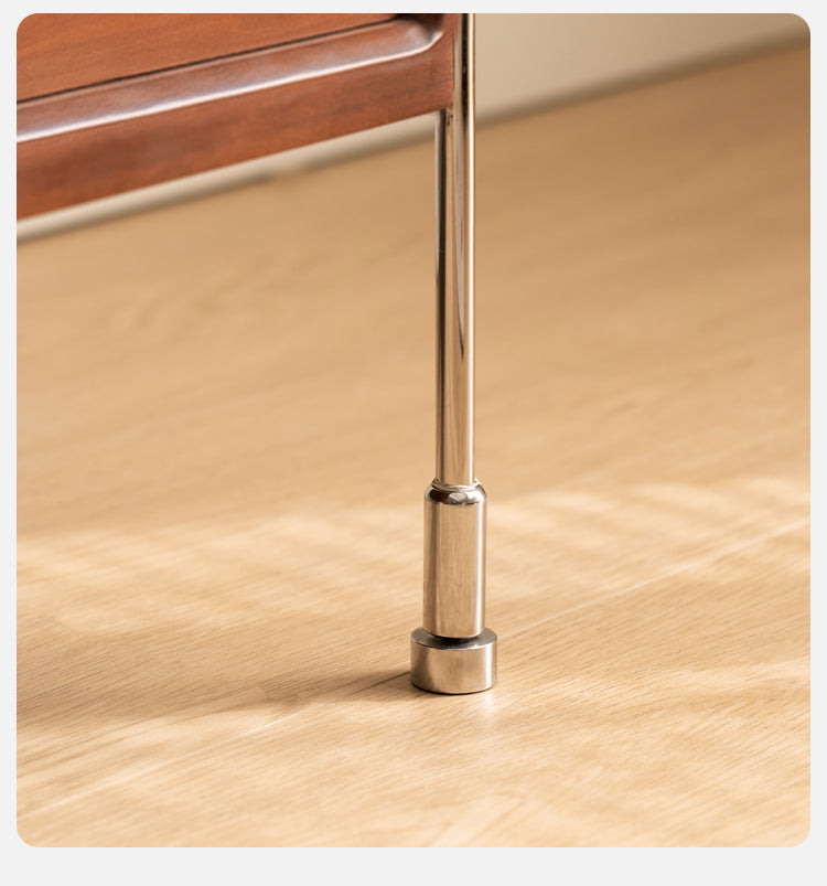 Oak Solid Wood Retro Style Side Cabinet